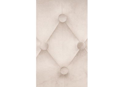 Taburete de bar Dublin Velvet, blanco/crema