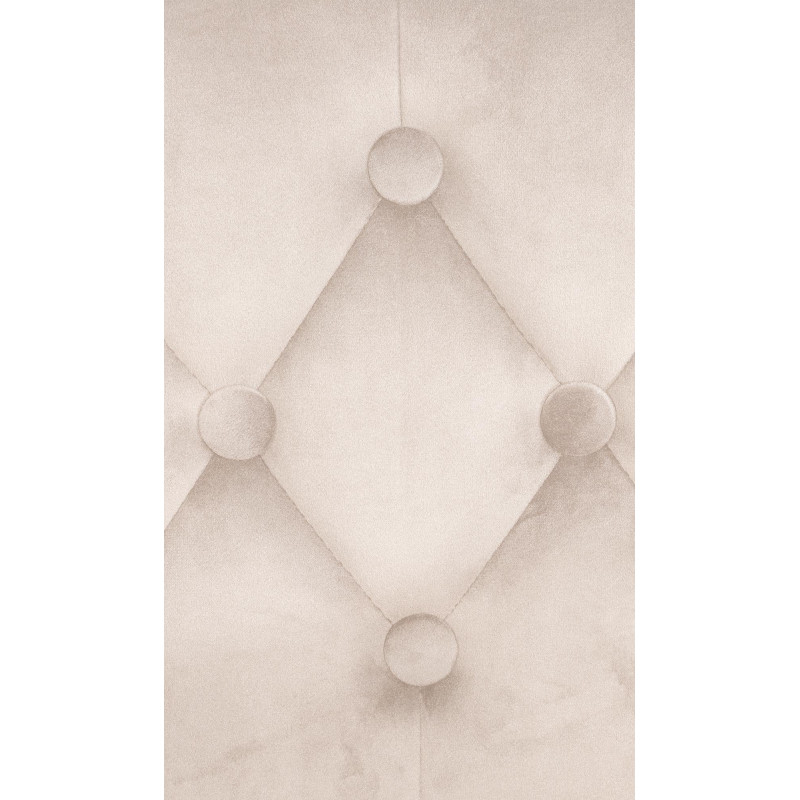 Taburete de bar Dublin Velvet, blanco/crema