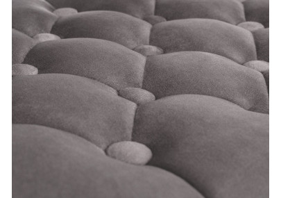 Banqueta de bar Dublin, veludo, branco/cinza