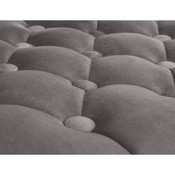 Tabouret de bar Dublin en velours blanc gris