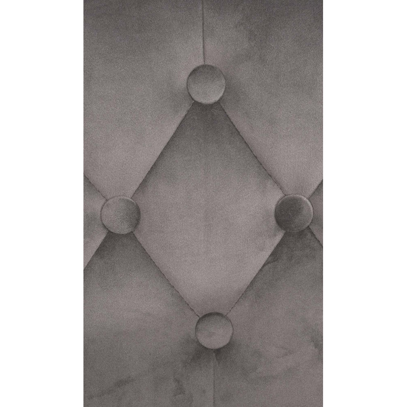 Taburete de bar Dublín, terciopelo, blanco/gris