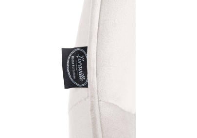 Banqueta de bar Vonore, veludo, cromado, creme