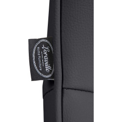 Sgabello da bar Vonore, similpelle, nero