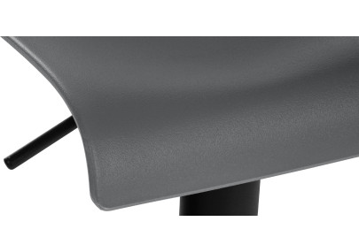 Set di 2 sgabelli da bar Branford, plastica, grigio