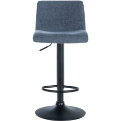 Ensemble de 2 tabourets de bar, tissu Branford, bleu