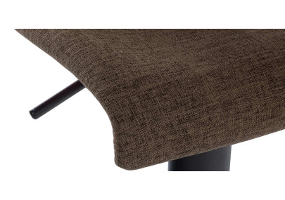 Conjunto de 2 banquetas de bar, tecido Branford, marrom