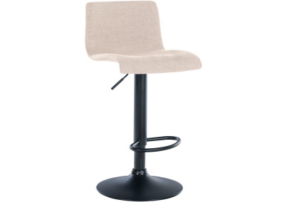 Conjunto de 2 banquetas de bar Branford em tecido creme.