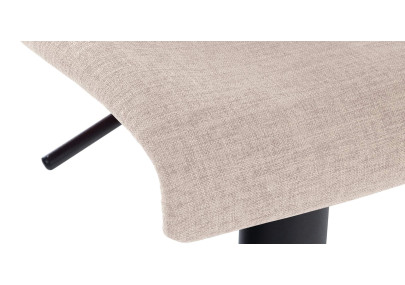 Ensemble de 2 tabourets de bar Branford en tissu crème