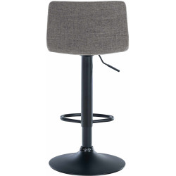 Ensemble de 2 tabourets de bar en tissu Branford gris clair