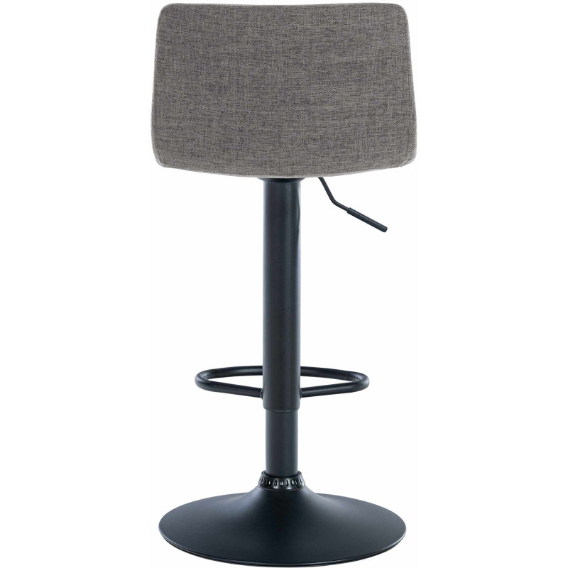 Ensemble de 2 tabourets de bar Branford en tissu gris clair