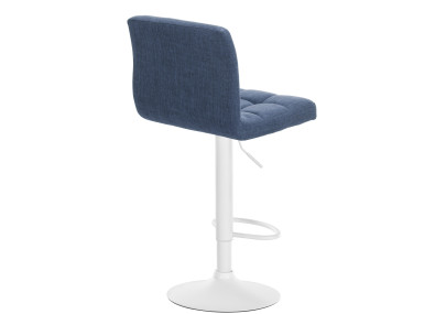 Conjunto de 2 banquetas Calma em tecido branco/azul