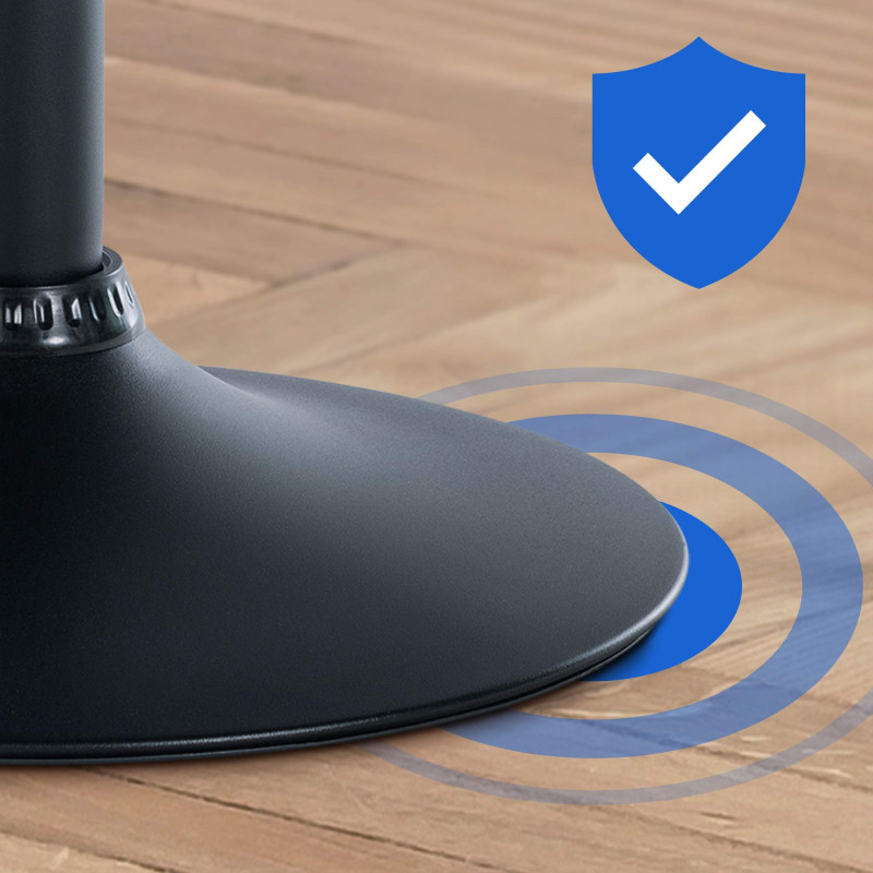 Set di 2 sgabelli da bar in velluto Braga, nero/verde scuro