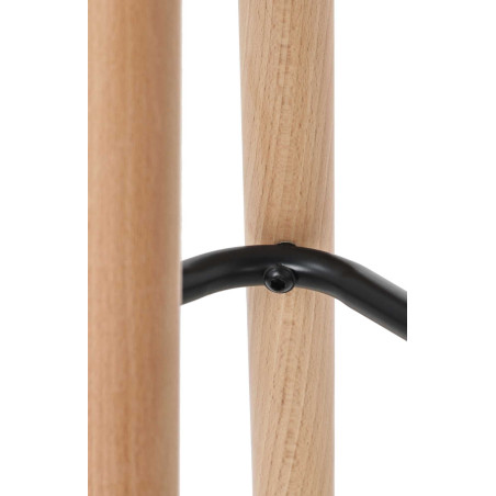 Tabouret de bar Grant, tissu taupe