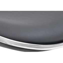 Tabouret de bar Shanghai, similicuir, blanc gris