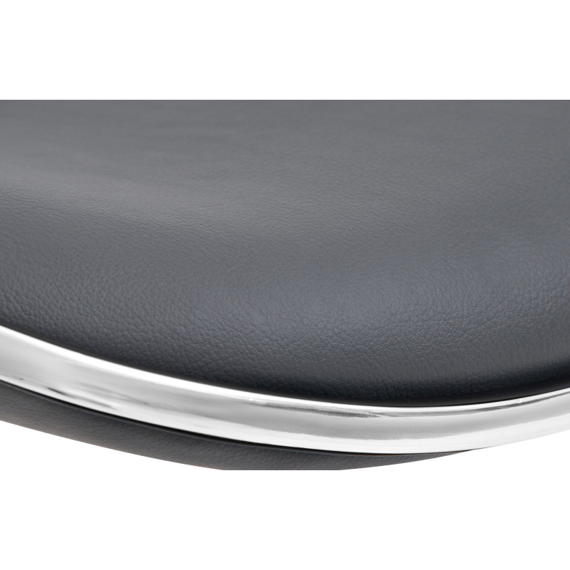 Tabouret de bar Shanghai, similicuir, blanc gris