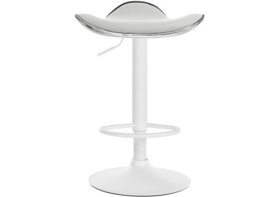 Tabouret de bar Shanghai, similicuir, blanc