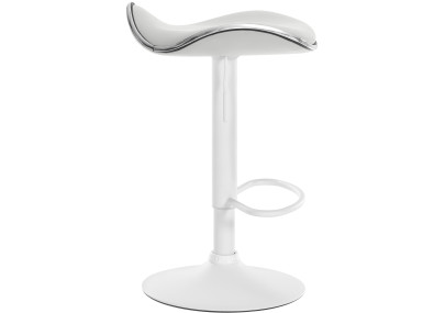 Tabouret de bar Shanghai, similicuir, blanc