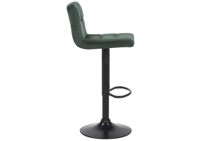 Ensemble de 4 tabourets de bar Feni en velours vert