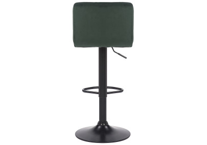 Juego de 4 taburetes de bar Feni de terciopelo, verdes
