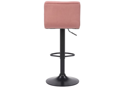 Ensemble de 4 tabourets de bar Feni en velours rose