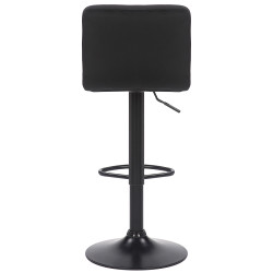 Ensemble de 4 tabourets de bar Feni en velours noir