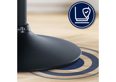 Taburete de bar Laurel, tela negra