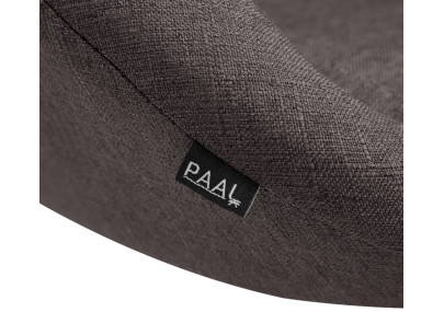 Banqueta de bar Davie, tecido: preto/cinza escuro