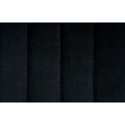 Ensemble de 2 tabourets de bar Toni, velours, chrome, noir