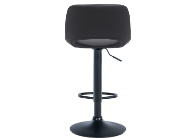 Tabouret de bar Camden, similicuir, noir