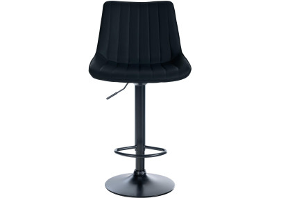 Ensemble de 2 tabourets de bar Toni, similicuir, noir