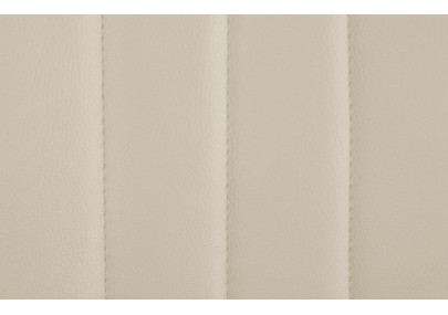 Set di 2 sgabelli da bar Toni, similpelle, bianco/crema