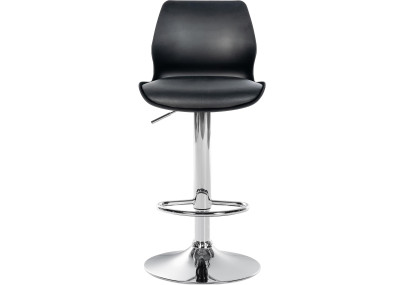 Set di 2 sgabelli da bar Gilbert, plastica nera