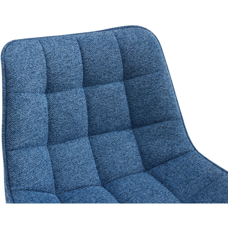 Tabouret de bar Dartford, tissu bleu