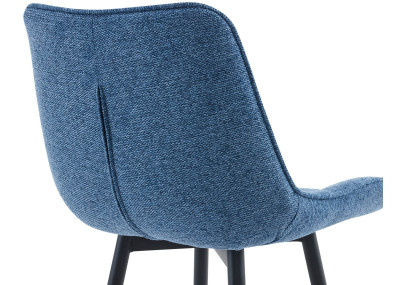 Sgabello da bar Dartford, tessuto blu