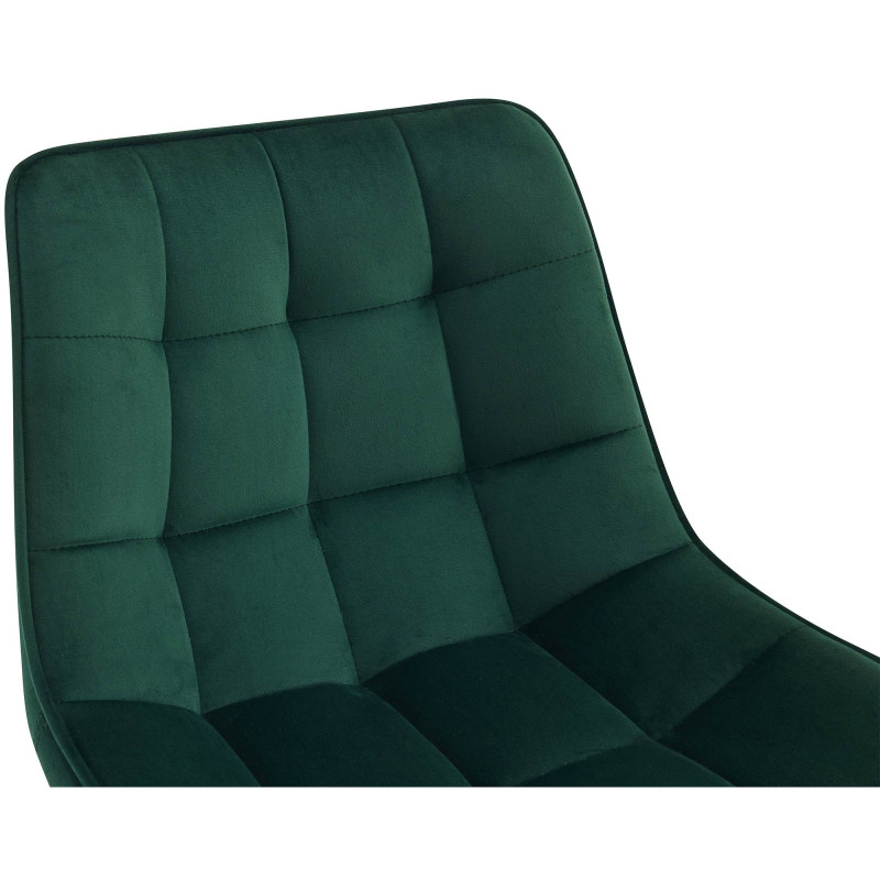 Banqueta de bar Dartford em veludo verde