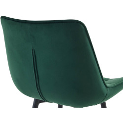 Banqueta de bar Dartford em veludo verde