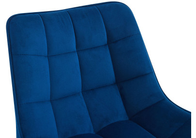 Banqueta de bar Dartford em veludo azul