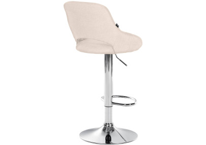 Set di 2 sgabelli da bar in tessuto Milet C crema