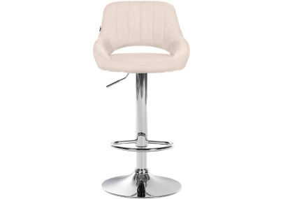 Conjunto de 2 banquetas de bar Milet em tecido C creme