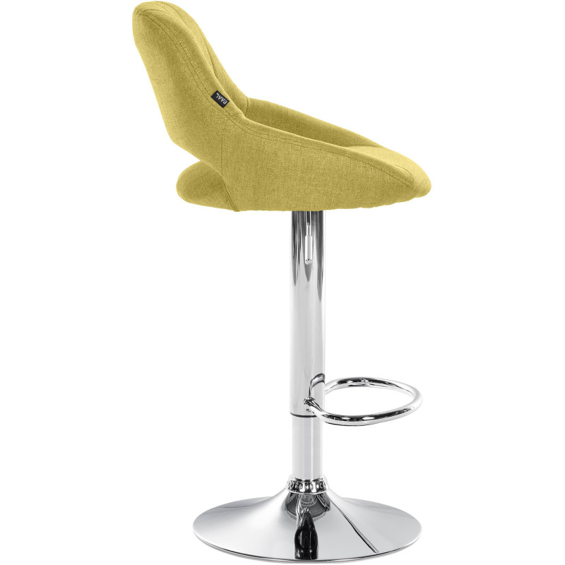 Conjunto de 2 banquetas de bar Milet em tecido verde C