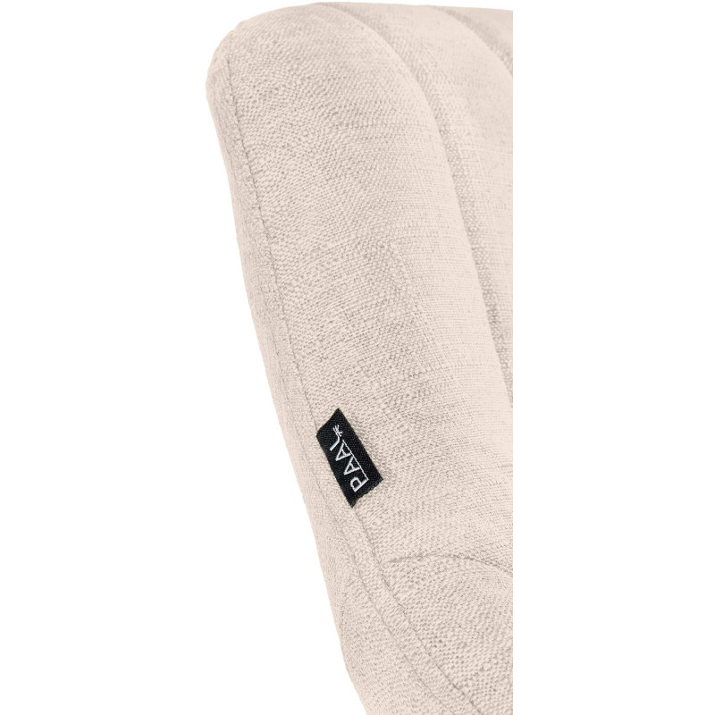 Ensemble de 2 tabourets de bar Milet en tissu crème B