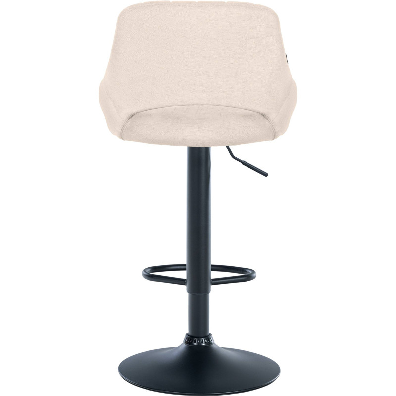 Set di 2 sgabelli da bar in tessuto Milet B crema