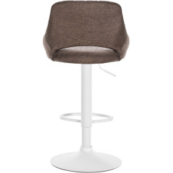 Conjunto de 2 banquetas de bar Milet em tecido marrom