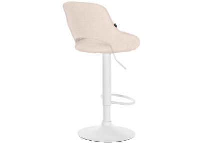 Set di 2 sgabelli da bar in tessuto Milet W crema