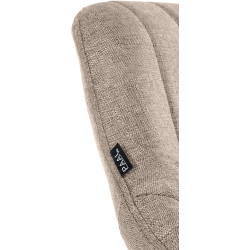 Conjunto de 2 banquetas de bar Milet em tecido W taupe