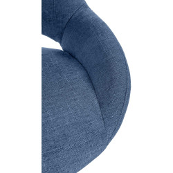 Set di 2 sgabelli da bar in tessuto Milet W blu