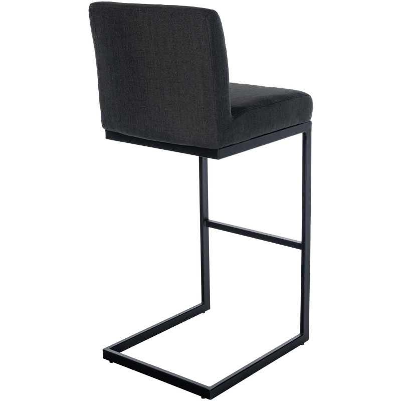 Tabouret de bar Hopewell, tissu B gris foncé