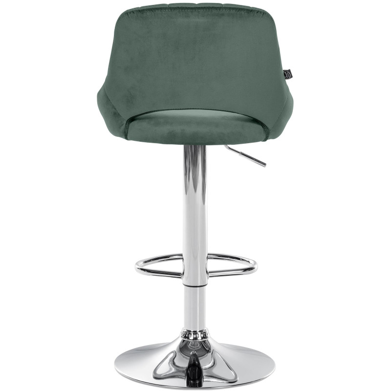 Set di 2 sgabelli da bar Milet velluto C verde