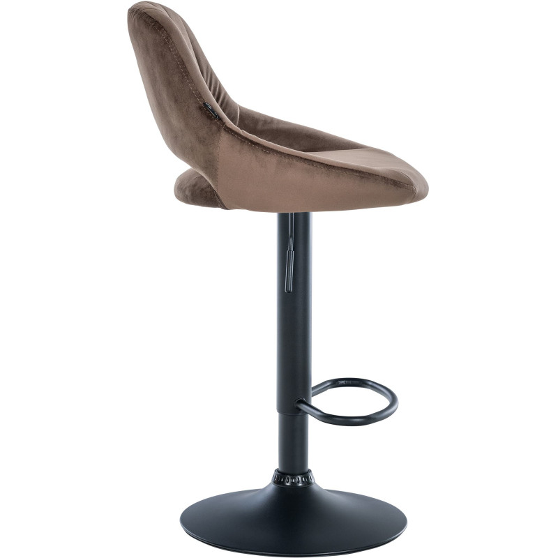 Set di 2 sgabelli da bar Milet velluto B marrone