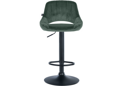 Set di 2 sgabelli da bar Milet velluto B verde